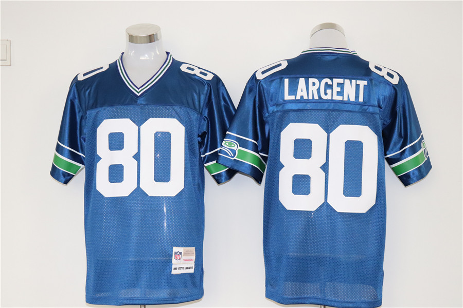 Men's Seattle Seahawks Steve Largent Mitchell & Ness Royal Legacy Jersey